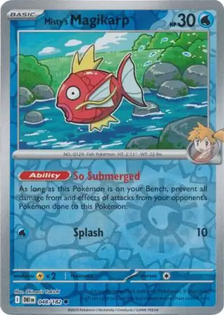 048/182 Misty's Magikarp DRI Common Reverse Holo