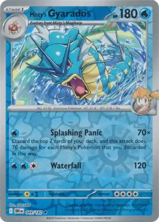 049/182 Misty's Gyarados DRI Rare Reverse Holo