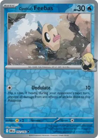 052/182 Cynthia's Feebas DRI Common Reverse Holo