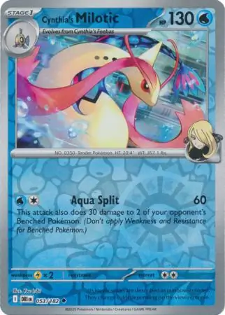 053/182 Cynthia's Milotic DRI Uncommon Reverse Holo