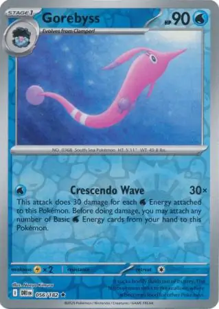 056/182 Gorebyss DRI Rare Reverse Holo