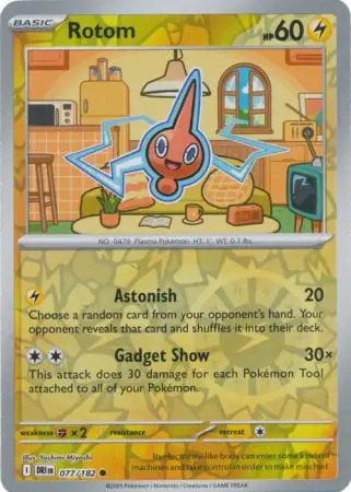 077/182 Rotom DRI Common Reverse Holo