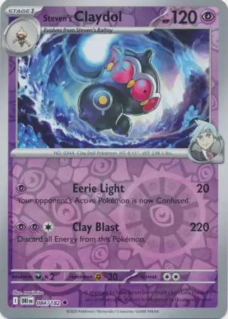 084/182 Steven's Claydol DRI Uncommon Reverse Holo