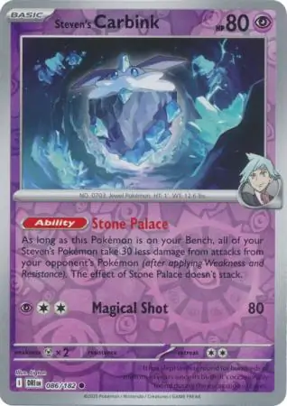 086/182 Steven's Carbink DRI Common Reverse Holo