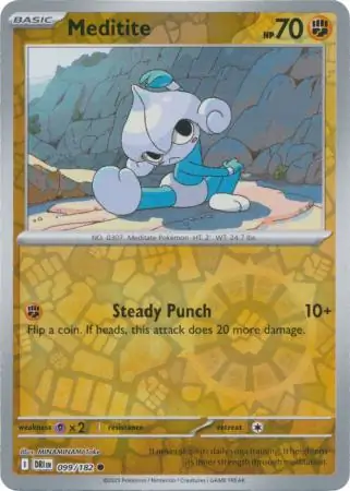 099/182 Meditite DRI Common Reverse Holo