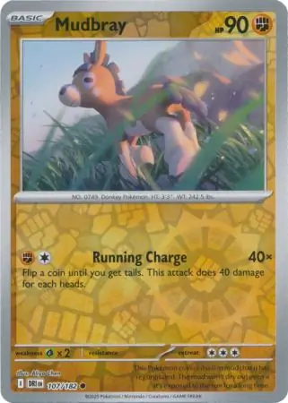 107/182 Mudbray DRI Common Reverse Holo