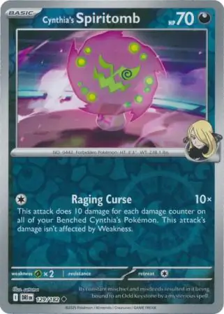 129/182 Cynthia's Spiritomb DRI Uncommon Reverse Holo
