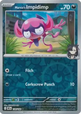 134/182 Marnie's Impidimp DRI Common Reverse Holo