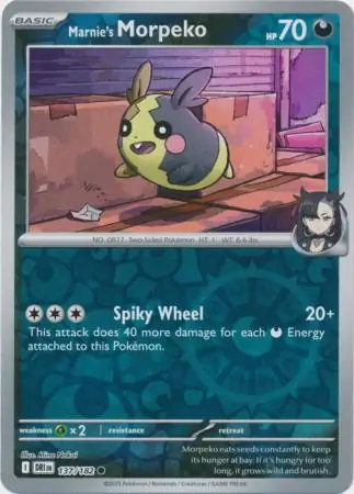 137/182 Marnie's Morpeko DRI Common Reverse Holo