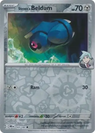 143/182 Steven's Beldum DRI Common Reverse Holo