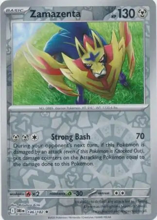 146/182 Zamazenta DRI Rare Reverse Holo