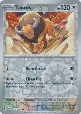 152/182 Tauros DRI Common Reverse Holo