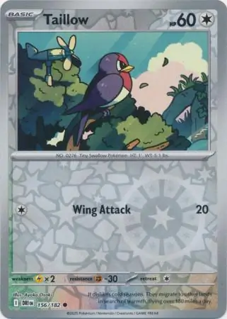 156/182 Taillow DRI Common Reverse Holo