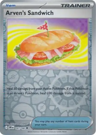 161/182 Arven's Sandwich DRI Uncommon Reverse Holo