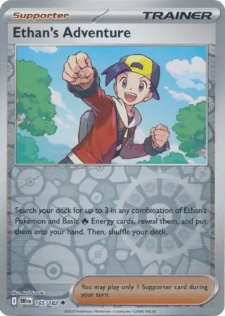 165/182 Ethan's Adventure DRI Uncommon Reverse Holo