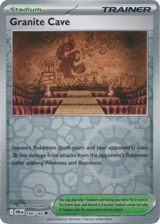 166/182 Granite Cave DRI Uncommon Reverse Holo