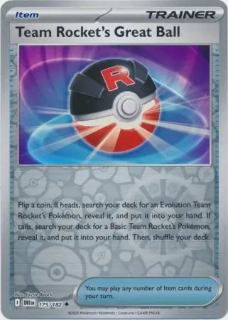 175/182 Team Rocket's Great Ball DRI Uncommon Reverse Holo