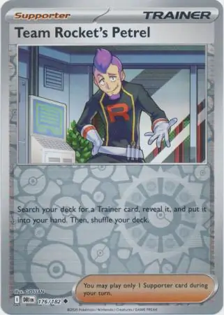 176/182 Team Rocket's Petrel DRI Uncommon Reverse Holo