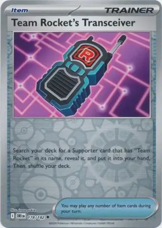178/182 Team Rocket's Transceiver DRI Uncommon Reverse Holo