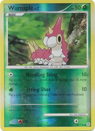104/130 Wurmple DP Common Reverse Holo