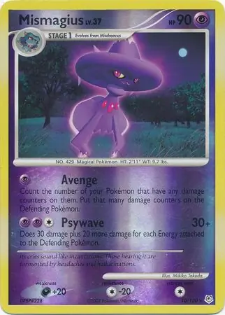 10/130 Mismagius DP Rare Holo Reverse Holo