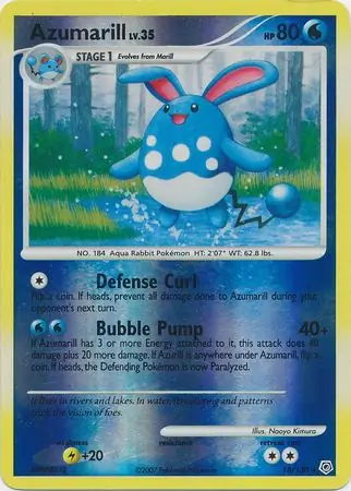 18/130 Azumarill DP Rare Reverse Holo