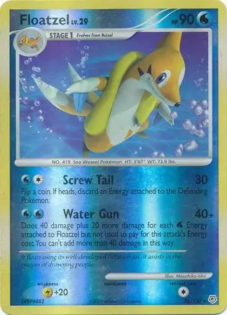 26/130 Floatzel DP Rare Reverse Holo