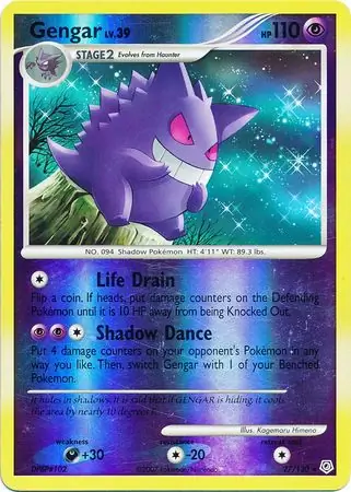 27/130 Gengar DP Rare Reverse Holo