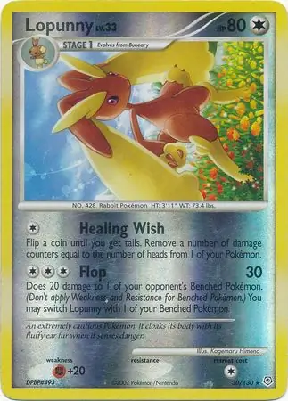 30/130 Lopunny DP Rare Reverse Holo
