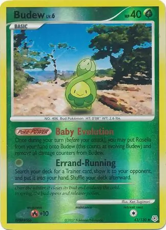 43/130 Budew DP Uncommon Reverse Holo
