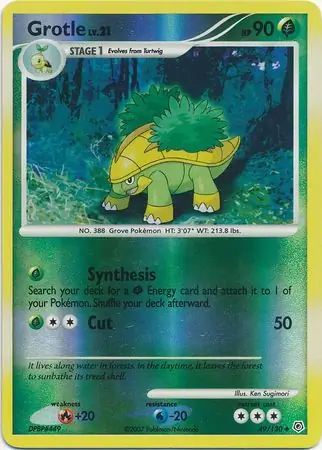 49/130 Grotle DP Uncommon Reverse Holo