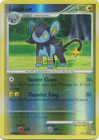 52/130 Luxio DP Uncommon Reverse Holo