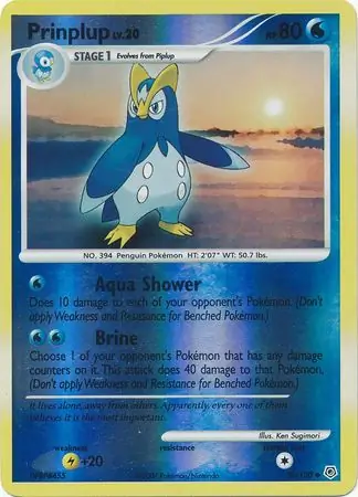 58/130 Prinplup DP Uncommon Reverse Holo