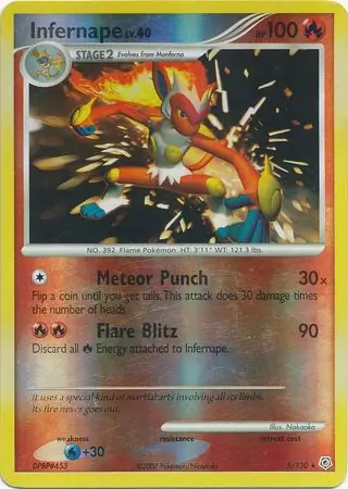 5/130 Infernape DP Rare Holo Reverse Holo