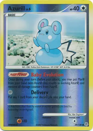 69/130 Azurill DP Common Reverse Holo