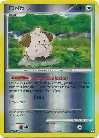 78/130 Cleffa DP Common Reverse Holo