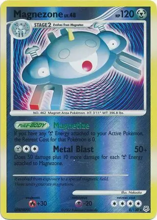 8/130 Magnezone DP Rare Holo Reverse Holo