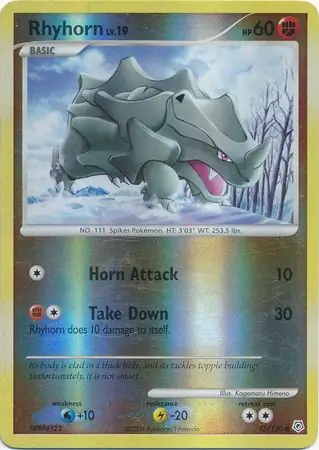 95/130 Rhyhorn DP Common Reverse Holo