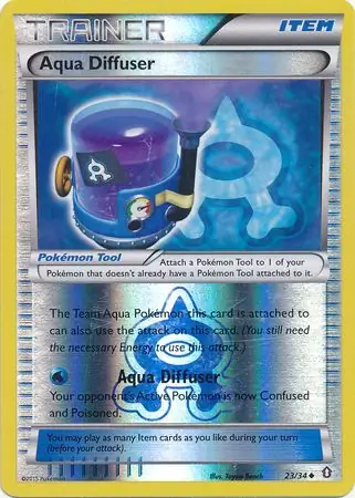 Aqua Diffuser Double Crisis 23/34 Uncommon Reverse Holo