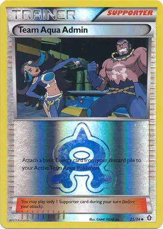 Team Aqua Admin Double Crisis 25/34 Uncommon Reverse Holo