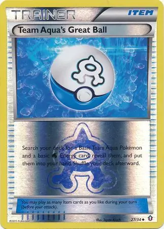 Team Aqua's Great Ball Double Crisis 27/34 Uncommon Reverse Holo