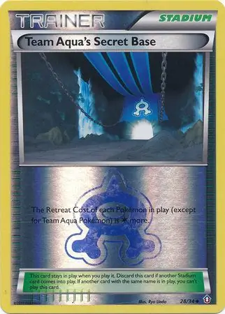 Team Aqua's Secret Base Double Crisis 28/34 Uncommon Reverse Holo
