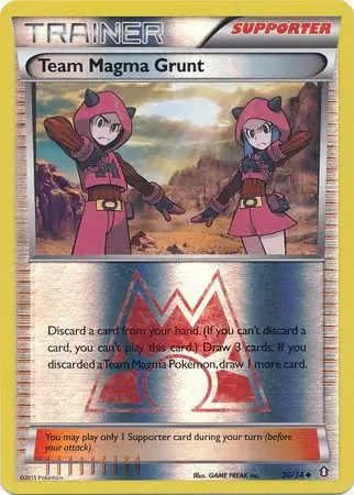 Team Magma Grunt Double Crisis 30/34 Uncommon Reverse Holo