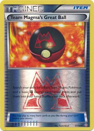 Team Magma's Great Ball Double Crisis 31/34 Uncommon Reverse Holo