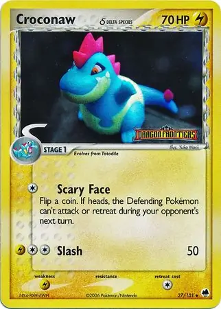 27/101 Croconaw δ DF Uncommon Reverse Holo