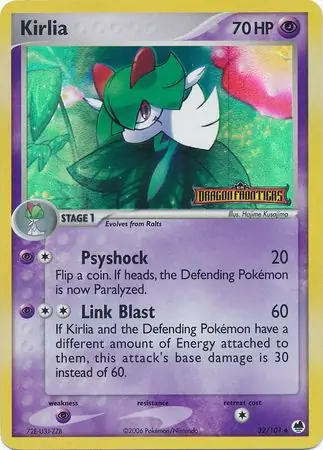 Kirlia Dragon Frontiers 32/101 Uncommon Reverse Holo