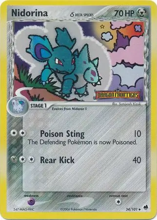 34/101 Nidorina δ DF Uncommon Reverse Holo