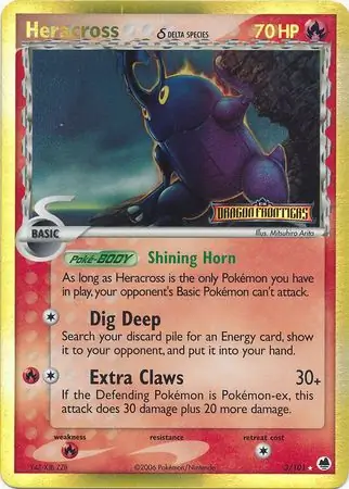 3/101 Heracross δ DF Rare Holo Reverse Holo