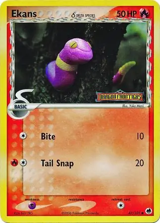 47/101 Ekans δ DF Common Reverse Holo