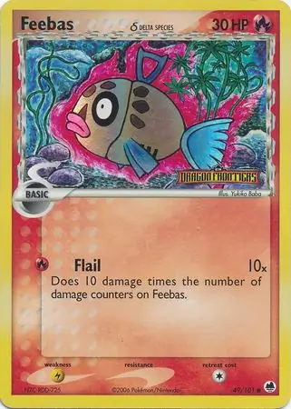 49/101 Feebas δ DF Common Reverse Holo